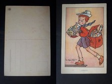  CARTOLINA ANTICA ILLUSTRATORE