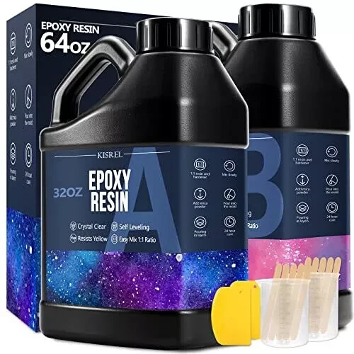Resina epoxi onzas kit - resina, de