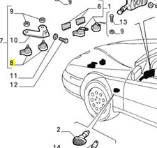 Alfa Romeo 916 GTV e Spider V6 clacson passo alto - nuovo e originale 60604928