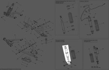 2012-2014 CAN-AM Renegade 800R 1000 Ammortizzatore Post. Nuovo OEM 706201267