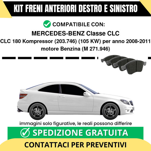 Pastiglie freno anteriori per - freno,