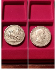 2 Lire 1914 Argento Quadriga