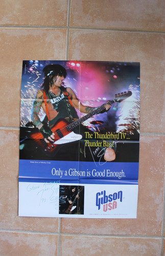 Poster chitarra basso - , firmato