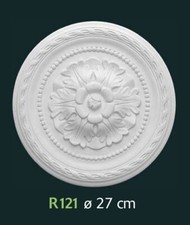 Rosone gesso bianco per - in,