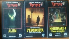 VHS DA COLLEZIONE - ALIEN - L'ESORCISTA - NIGHTMARE 4 IL NON RISVEGLIO - OFFERTA