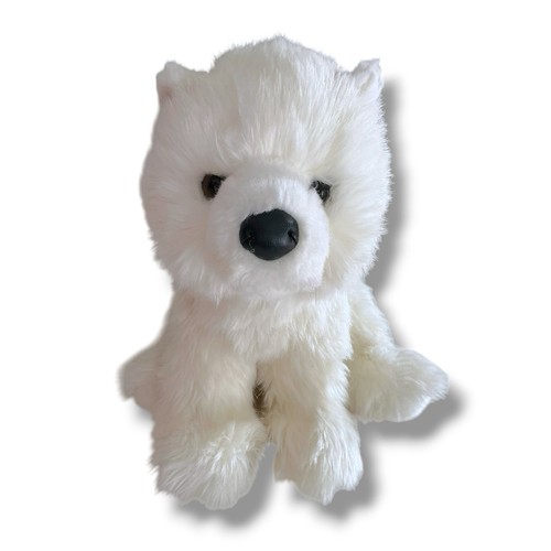 Peluche cane cucciolo bianco