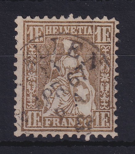 Svizzera 1863 helvetia seduta - svizzera,