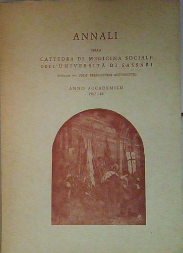 Annali della cattedra di - ,