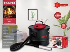 Aspiracenere HOOMEI HM-2130 800W 12L Senza Sacco per Camino Stufa Pellet BBQ