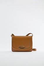 BORSA A TRACOLLA ZARA MARRONE