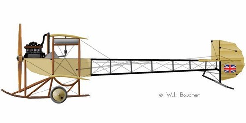 1911 avreo biplano pollici - biplano, 60