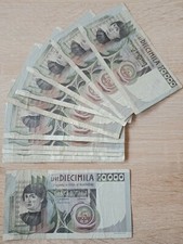  Banconota da 10000 Lire DEL CASTAGNO Circolate MB/BB lotto n. 104