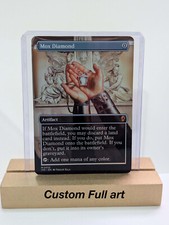 Adesivo personalizzato Mox Diamond Foil su blocco MTG Commander