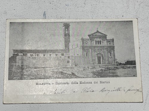 Cartolina molfetta santuario - cartolina,
