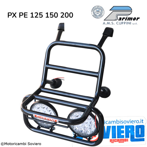 Portapacchi anteriore nero con - anteriore,