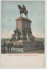 PRIMI '900 - ANTICA CARTOLINA DI ROMA - MONUMENTO A GARIBALDI - ED. ALTEROCCA