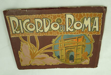 LIBRETTO RICORDO DI ROMA VEDUTE CARTOLINE ILLUSTRAZIONI DISEGNI