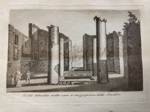 1833 acquatinta gandini pompei - gandini,