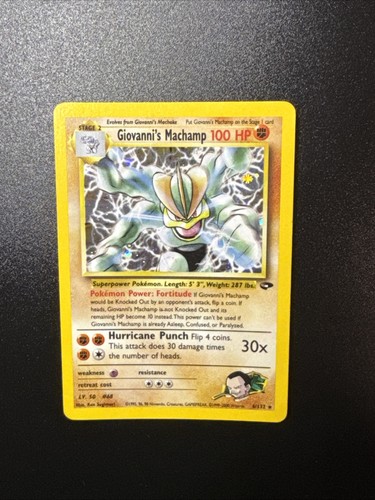 Giovanni machamp 132 gym - giovanni's,