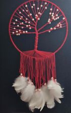 Acchiappasogni Artigianale Albero Della Vita, Diametro 30cm, Lunghezza 55cm 