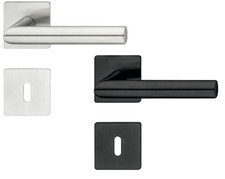 Häfele maniglia porta Acciaio Inox interna Rosetta Quadrato Piatto LDH 3171 Set