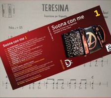 Organetto spartiti a numeri  completi di base audio professionale Daniele Lamano