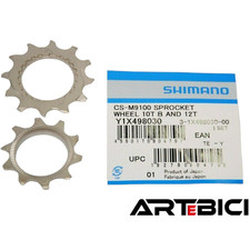 Ricambio 2 Pignoni 10 e 12 denti cassette Shimano 12 velocità XTR XT SLX DEORE