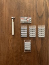 Gillette Contour Plus vintage razor + 24 Contour blades