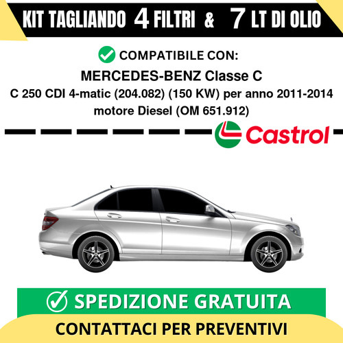 Tagliando per mercedes - per, mercedes-benz