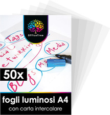 50 Fogli Lucidi per Lavagna
