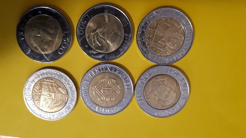 Monete 500 lire bimetalliche