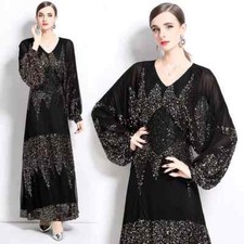 Vestito Abito Elegante Lungo