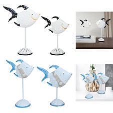 2 pezzi sculture di pesci