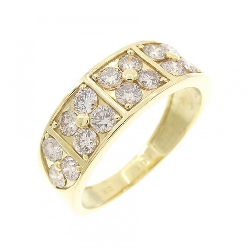 Autentico anello con diamanti