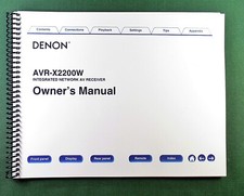 Denon AVR-X2200W Instruction