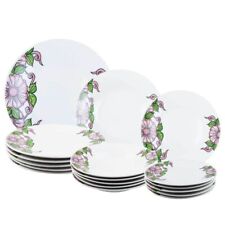 SERVIZIO 18 PIATTI FIORI LILLA  Per 6 Persone