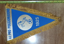 GAGLIARDETO NAPOLi CALCIO anni 70  PEZZO RARO RICAMATO IN OTTONE VINTAGE