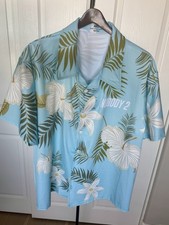 Camicia floreale hawaiana "Nobody 2" film Bob Odenkirk TAGLIA XL spedizione veloce merce