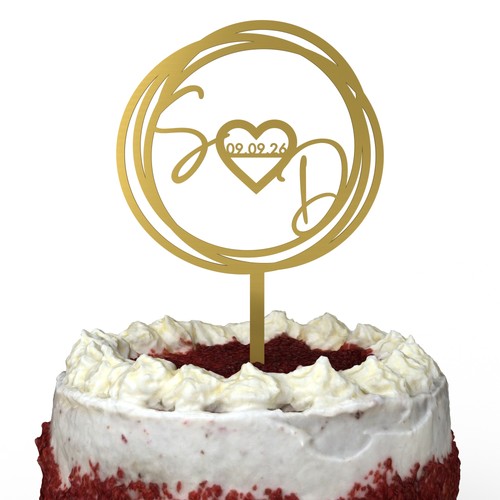 Cake topper matrimonio