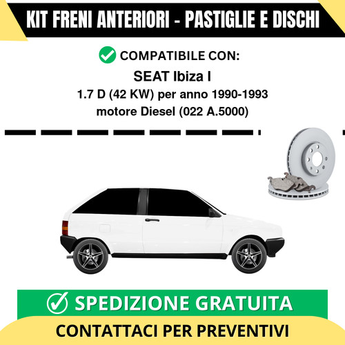 Kit freni anteriori - kit,