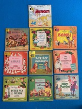 Lotto di 10 FIABE Disney 45 giri della serie Guarda Ascolta Leggi