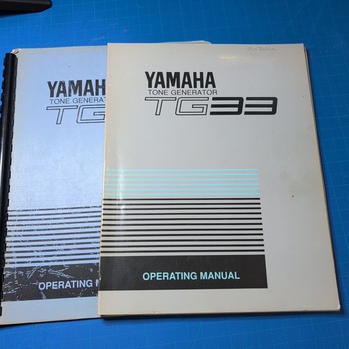 Yamaha tg33 manuale - yamaha,