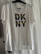 DKNY T-shirt donna bianca con
