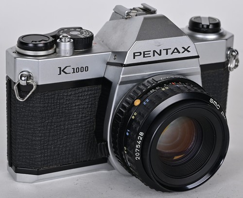 Pentax k1000 35mm film slr - ex+,