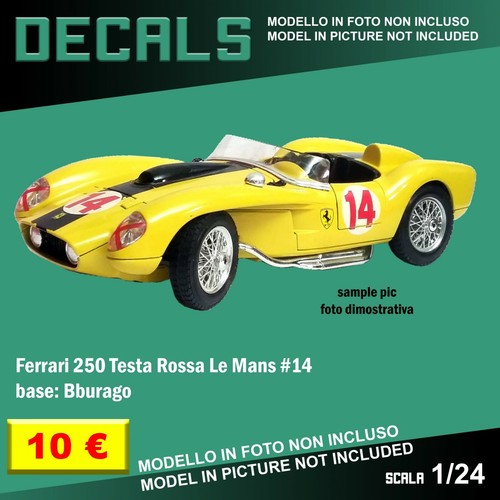 Decals repro ferrari 250 - 250, testa