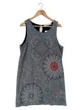 Abito casual donna Desigual 44/XXL grigio grafico bohemien