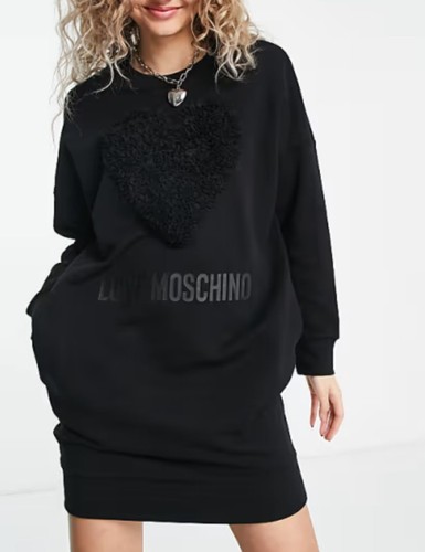 Abito felpa love moschino - felpa,