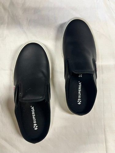 Superga pelle mulo nero eu - nero,,