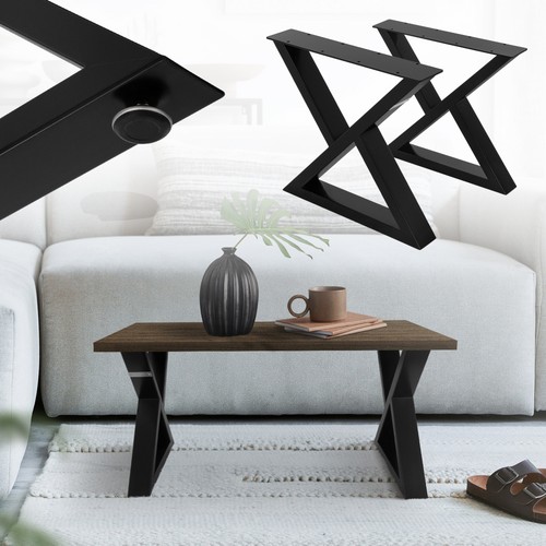 Set gambe tavolo acciaio - gambe,