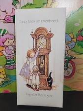 Album fotografico vintage Holly Hobbie lotto di 53 adesivi all'interno con scatola originale